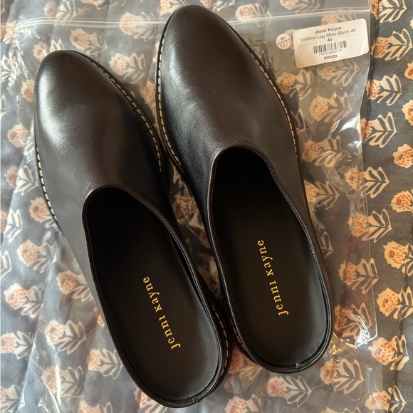 🖤 Jenni Kayne Leather Lug Mules – Black | EU 40 Fits 9.5/10 (NWT) 👡 - Picture 5 of 7